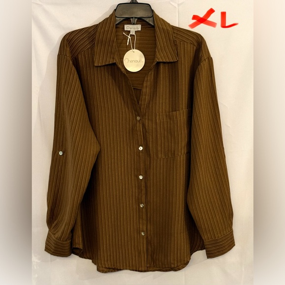 Chenault Other - Chenault Men's Button Down Shirt in Rich Brown